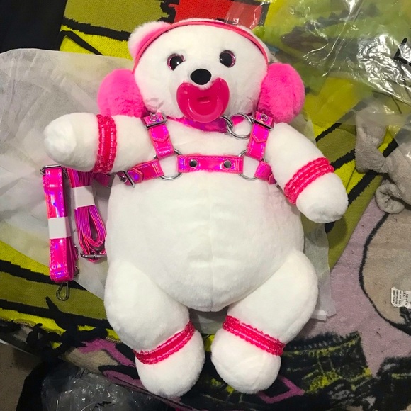 Dolls Kill Bags Dolls Kill X Club Exx Frosty Cuddle Baby Bear
